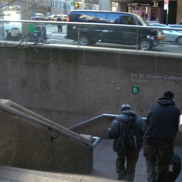 The stair down to the water